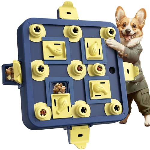 KADTC Dog Chess Puzzle Toy, Large Size, 3 Levels of Step-by-Step Challenge Beginner to Advanced Slow Feeder & Mental Stimulation for Smart Dogs
