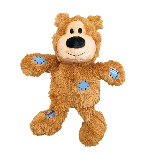 KONG Wild Knots Bears - Durable Dog Toys with Internal Knotted Ropes and Minimal Stuffing for Less Mess (Assorted Colors) (Medium/Large)