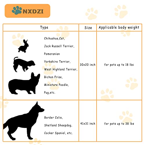 Dog Blankets for Medium Large Dogs, 3 Pack Dog Blanket Washable 41" x 31", Fuzzy Soft Pet Mat Throw Cover for Kennel Crate Bed, Cute Paw Pattern, Cat