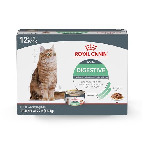 Royal Canin Feline Care Nutrition Digestive Care Adult Thin Slices in Gravy Cat Food, 3 oz (Pack of 12)