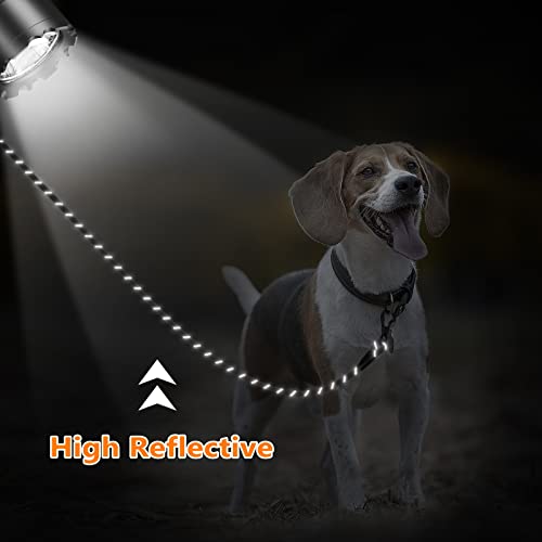 NTR 30 FT Dog Leash, Obedience Recall Training Agility Lead, with 2 Swivel Hooks, Reflective Threads and Soft Handle, Puppy Leash for Walking