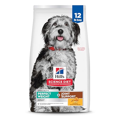 Hill's Science Diet Adult Perfect Weight & Joint Support Dry Dog Food, Chicken, 25 lb. Bag