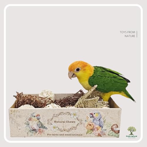 Bird Toys Bird Foraging Shredding Chewing Parrot Foraging Shredding Toys Chewing Toy Birdcage Accessories for Conures Caiques Cockatiel Budgies
