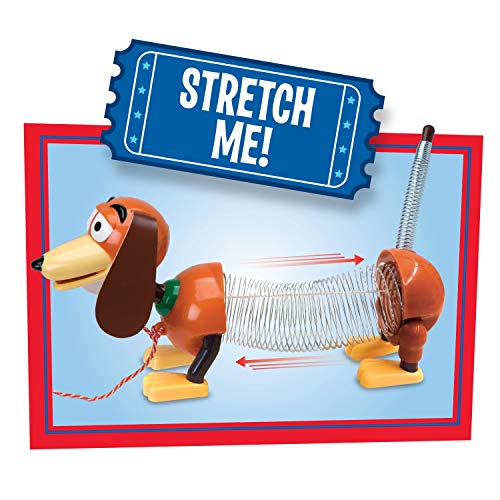 Disney and Pixar Toy Story Slinky Dog Pull Toy, Walking Spring Dog Toy with Leash, Classic Stretch Toy for Toddlers, Preschool Kids Toys Ages 18