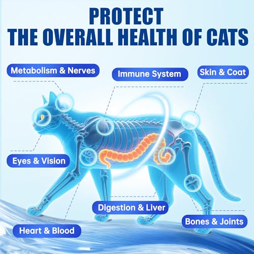 Just Try 23 in 1 Taurine for Cats Vitamins Treats with L-Lysine for Immune, Joint Support Skin & Coat & Heart Health - Multivitamin, HIV Omega 3