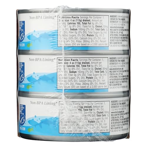 365 by Whole Foods Market, No Salt Albacore Tuna in Water 6pk, 5 Ounce