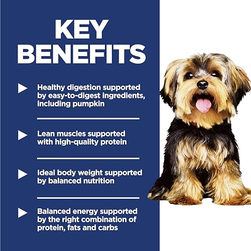 Hill's Science Diet Adult 1-6 Small & Mini Dry Dog Food, Chicken & Brown Rice, 15.5 lb. Bag