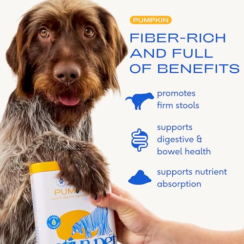 Native Pet Pumpkin for Dogs - Organic Dog Food Topper Powder - Promotes Firm Stools, Supports Digestive, Bowel Health & Nutrient Absorption - USDA