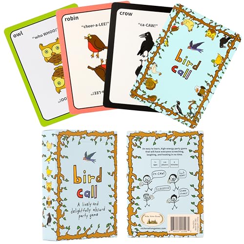 Bird Call - A Lively and Delightfully Absurd 5-Minute Party Game - High Energy Card Game - Bird Gifts - Bird Watching Gifts - Gifts For Bird Lovers