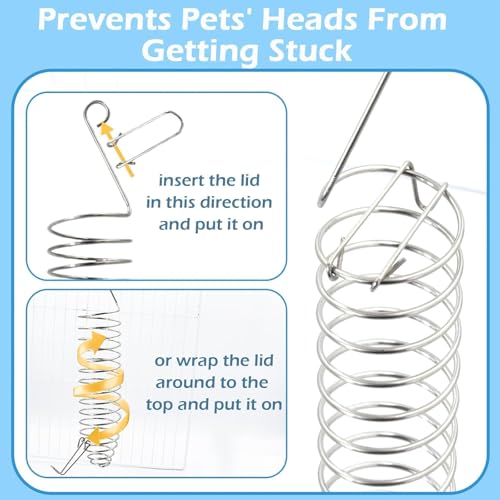 2Pcs Rat Enrichment Toys, 304 Stainless Steel Rat Foraging Toy for Fruit Vegetable Holder, Fancy Mice Cage Accessories Puzzle Toy, Hanging Rodent