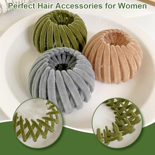 Bird Nest Magic Hair Clip - Expandable Hair Bun Maker Hair Accessories for Women Ponytail Holder Hair Bun Clip for Thin Thick Fine Curly Hair