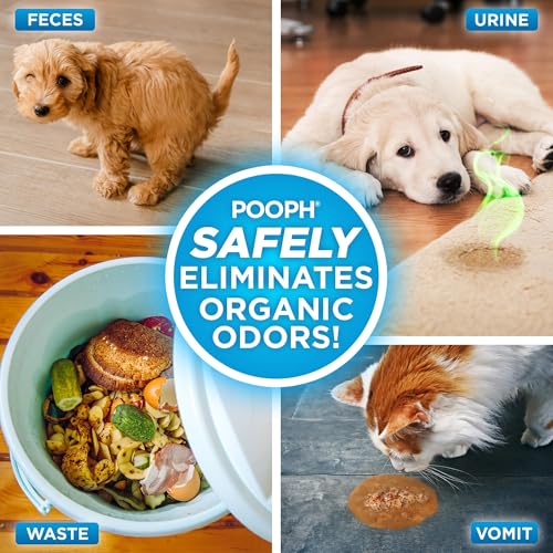 Pooph Pet Odor Eliminator, 32oz - Eliminates Odors at the Molecular Level, Dogs, Cats, Freshener, Eliminator, Urine, Poop, Pee, Deodorizer, Nature’s