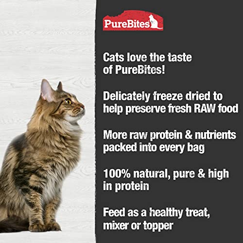 PureBites Chicken Breast Freeze Dried Cat Treats, 1 Ingredient, Made in USA, 5.5oz