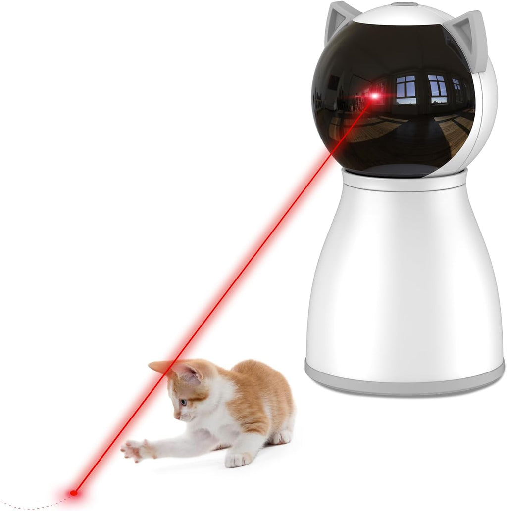YVE LIFE Laser Cat Toys for Indoor Cats,The 4th Generation Real Random Trajectory Motion Activated Rechargeable Automatic Cat Laser Toy,Interactive