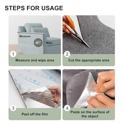 Cat Scratch Couch Furniture Protector, Adhesive Cat Scratch Pad Deterrent for Furniture, DIY Climbing Cat Scratcher Couch Protector from Cat Claws
