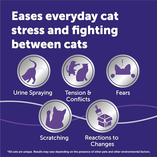 FELIWAY Optimum Cat Calming Diffuser Refill (3 Pack, 90 Day Supply) – Cat Pheromone Diffuser Refill for Advanced Support to Reduce Stress, Spraying