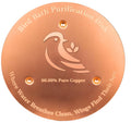 Bird Bath Copper Disk, Premium 0.6mm Sturdy 99.99% Pure Copper Disk for Bird Baths,Triple-Point Support Ensures Clean Water Year-Round, Compatible