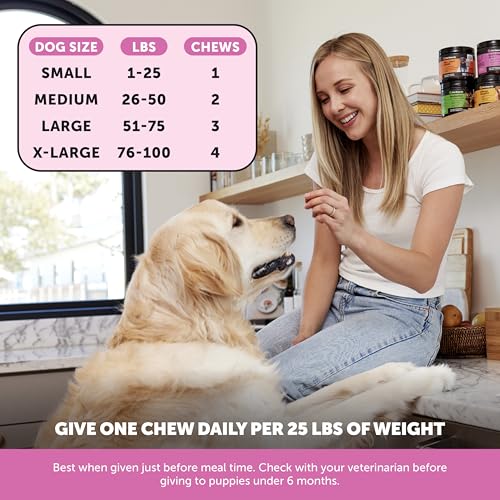 10-in-1 Dog Multivitamin Supplement with Glucosamine & Probiotics - Hip & Joint Support, Digestive Health, Immune Support, Heart & Skin - All-in-One