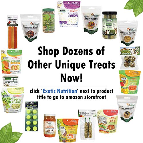 Exotic Nutrition Pasture Plus+ Salad Essentials - Healthy Natural High-Fiber Dried Flower & Herb Treat - Guinea Pigs, Rabbits, Chinchillas, Prairie