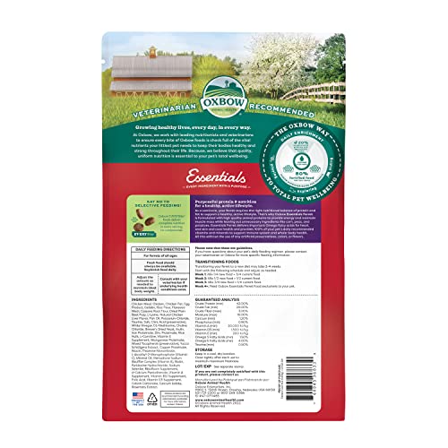 Oxbow Essentials Ferret Food, Vitamin & Mineral Rich Formula for Ferret, High Protein Food & High Fat, Small Animal Pet Products, Oxbow, Made in USA