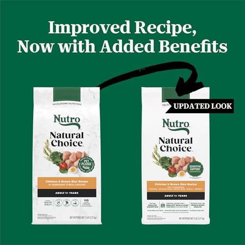 Nutro Natural Choice Dry Dog Food, Adult Dog Food Dry Chicken and Brown Rice Recipe, 5 lbs.
