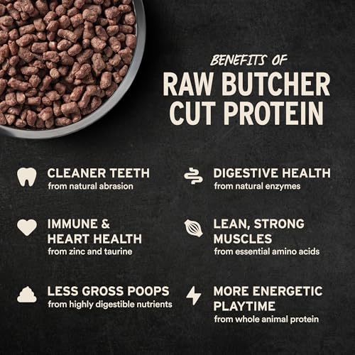Vital Essentials Freeze Dried Cat Food, Raw Rabbit Crunchy Mini Nibs | Complete Meal or Topper | 96% Rabbit, Organs & Bone | Limited Ingredient, High