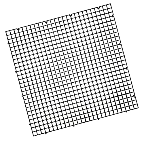 ALEGI 12 Pcs Aquarium Fish Tank Divider Plastic Egg Crate Aquarium Filter Bottom Tray Grid Isolation Board Partition Net Pane Separator (L 12pcs