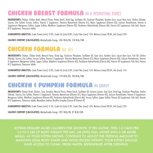 Weruva Kitten, Fur Baby Favorites Variety Pack, 3oz Can (Pack of 12)