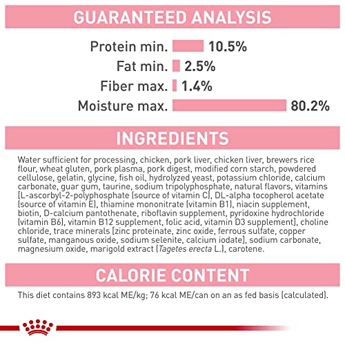 Royal Canin Feline Health Nutrition Kitten Thin Slices in Gravy Cat Food, 3 oz (Pack of 24)