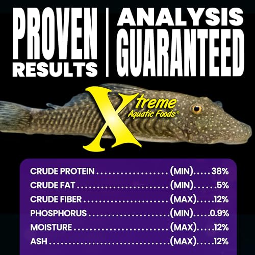 Xtreme Scrapers Wafers - Premium 14mm Fast-Sinking Fish Food – Nutrient & Cellulose Rich Ideal for Nocturnal Feeders, Catfish, Plecostomus Species