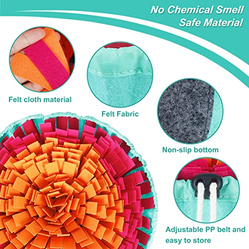 Vivifying Snuffle Mat for Dogs, Interactive Sniff Mat for Slow Eating and Keep Busy, Adjustable Dog Digging Toys Encourages Natural Foraging Skills