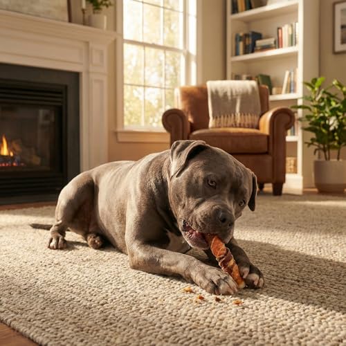 MON2SUN Dog Treats, Triple Flavor 6 Inch Chicken Liver Duck and Chicken Wrapped Rawhide Sticks, Teeth Cleaning Snacks for Medium Dogs, 17.6 oz (10