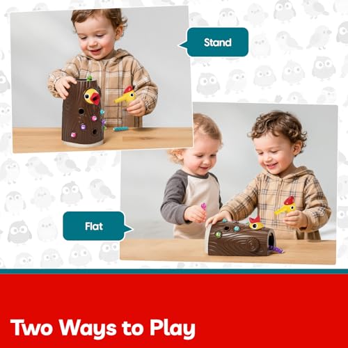 TOP BRIGHT Montessori Toys for 2 Year Old - Magnetic Bird Feeding Games for 2 Year Olds, Learning Toys for Toddlers 2-4 Years, Fine Motor Skills Toy