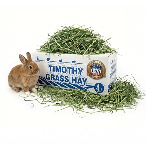 High Desert 2nd Cutting Timothy Hay for Rabbits, Guinea Pigs, Chinchillas and Small Pets, Soft Leafy for Daily Feeding and Digestive Health, Natural