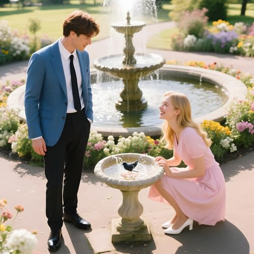 Bird Bath Copper Disk, Premium 0.6mm Sturdy 99.99% Pure Copper Disk for Bird Baths,Triple-Point Support Ensures Clean Water Year-Round, Compatible