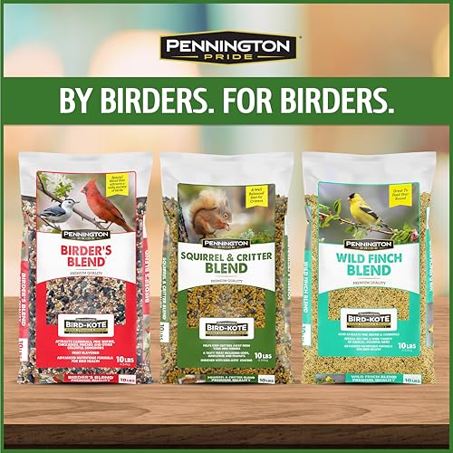 Pennington Pride Squirrel & Critter Blend, With Sunflower Seeds and Peanuts for Squirrels, Helps Keep Critters Away From Bird Feeders, 10-lb. Bag