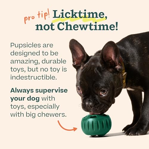 WOOF Party Pupsicle - Long-Lasting Interactive Dog Toys for Boredom - Low-Mess Design - Birthday Gifts for Dogs - Large Dog Toys - Party Pink