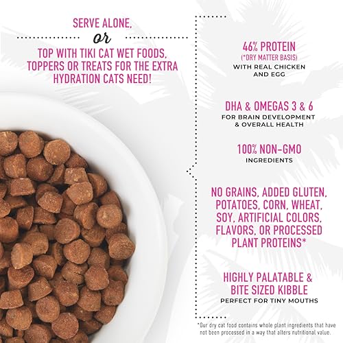 Tiki Cat Born Carnivore Baby, Chicken & Egg, 2.8 lbs Bag