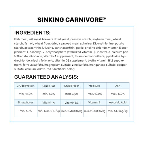 Hikari Sinking Carnivore Pellets for Pets, 2.61-Ounce