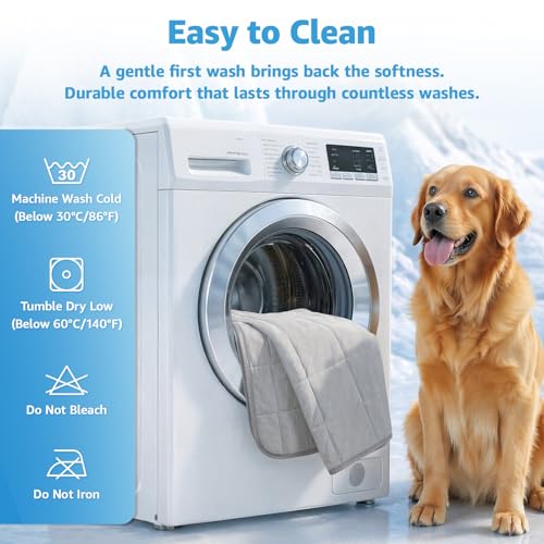 Cooling Blanket for Dogs, 0.4 Q-MAX Dog Cooling Blanket Washable, Cool to Touch Pet Blanket Cooling Comforter Throw for Bed Cover, Soft Lightweight