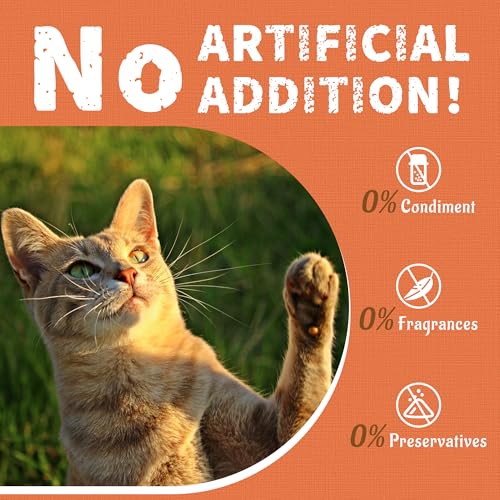 Just Try 16 OZ Taurine Treats with Coenzyme Q10 for Cats - Coq10 & Taurine for Cat to Support Feline Heart Health - Chicken Flavored Chews - Vitamins