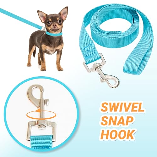 12 Pcs Dog Leashes for Small Medium Large Dogs, 6FT Lead Short Dog Leash with Swivel Hook for Walking, Training, Hiking, Rescues, Grooming, Shelter