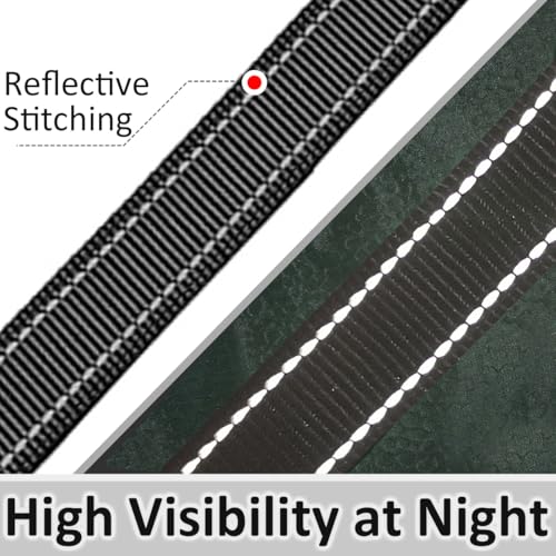 3 Handle Dog Leash 10FT Triple Handle Reflective Large Medium Dog | Multi Handles Heavy Duty Training Lead with Padded Traffic Handles for Control