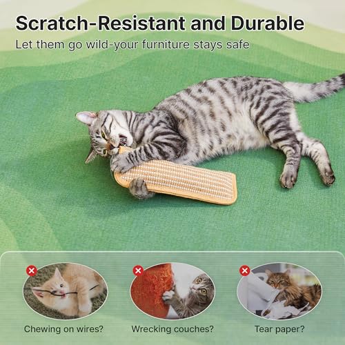 Potaroma Cat Toys Pack of 2 with 6000mg A+ Organic Catnip, Soft Sisal Material Indoor Kitten Scratching and Kicker Toys, Drives Bored Cats Crazy with