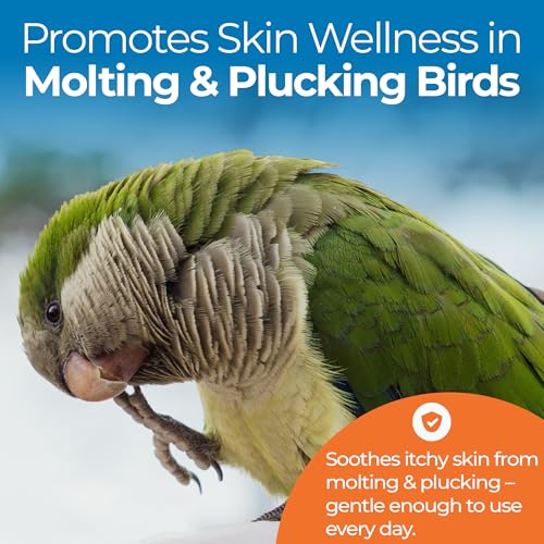 Aloe Vera Bird Spray for All Birds – Soothes Itchy Skin & Feather Plucking – 8oz Odor-Free Mist, Safe if Ingested, Daily Use Bird Mist, Softens