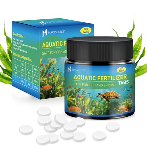 Root Tabs, Aquarium Plant Fertilizer, Aquarium Water Care Tabs, 100 Tabs Aquarium Plant Food Safe for Fish and Shrimp, Aquatic Plant Fertilizer for