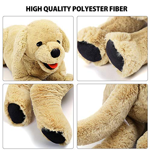 LotFancy Dog Stuffed Animals Plush, 21" Soft Cuddly Golden Retriever Plush Toys, Large Stuffed Dog, Puppy Dog Stuffed Animals, Easter Birthday Gift