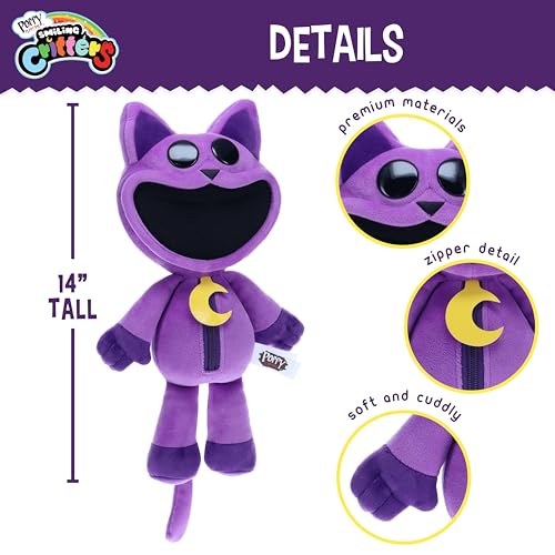 Poppy Playtime - Smiling Critters Deluxe Plush, [Officially Licensed] 14" Tall (CatNap)
