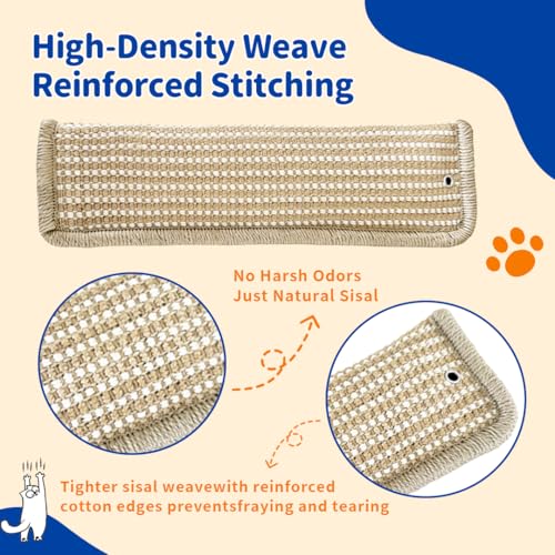 (2-Pack) Yesibeike Refillable Catnip Kicker Toy Kits, Washable Sisal Cover, 60g Catnip Pouch Each, Two Sisal Balls, Side Holes for DIY Teasers