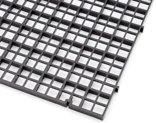 ALEGI 12 Pcs Aquarium Fish Tank Divider Plastic Egg Crate Aquarium Filter Bottom Tray Grid Isolation Board Partition Net Pane Separator (L 12pcs